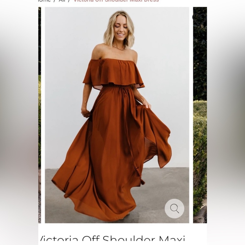 Victoria off the shoulder maxi dress